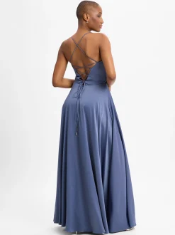 VM Damen Abendkleid in marine - Ärmel: ohne Arm