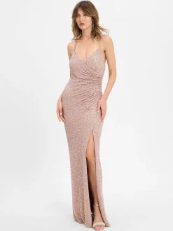 VM Damen Abendkleid in rosenholz - Ärmel: ohne Arm