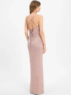 VM Damen Abendkleid in rosenholz - Ärmel: ohne Arm