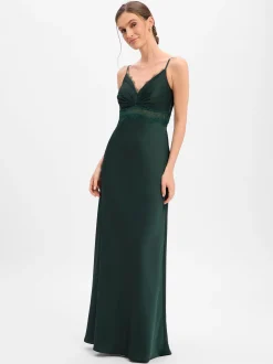 VM Damen Abendkleid in tanne - Ausschnitt: V-Ausschnitt
