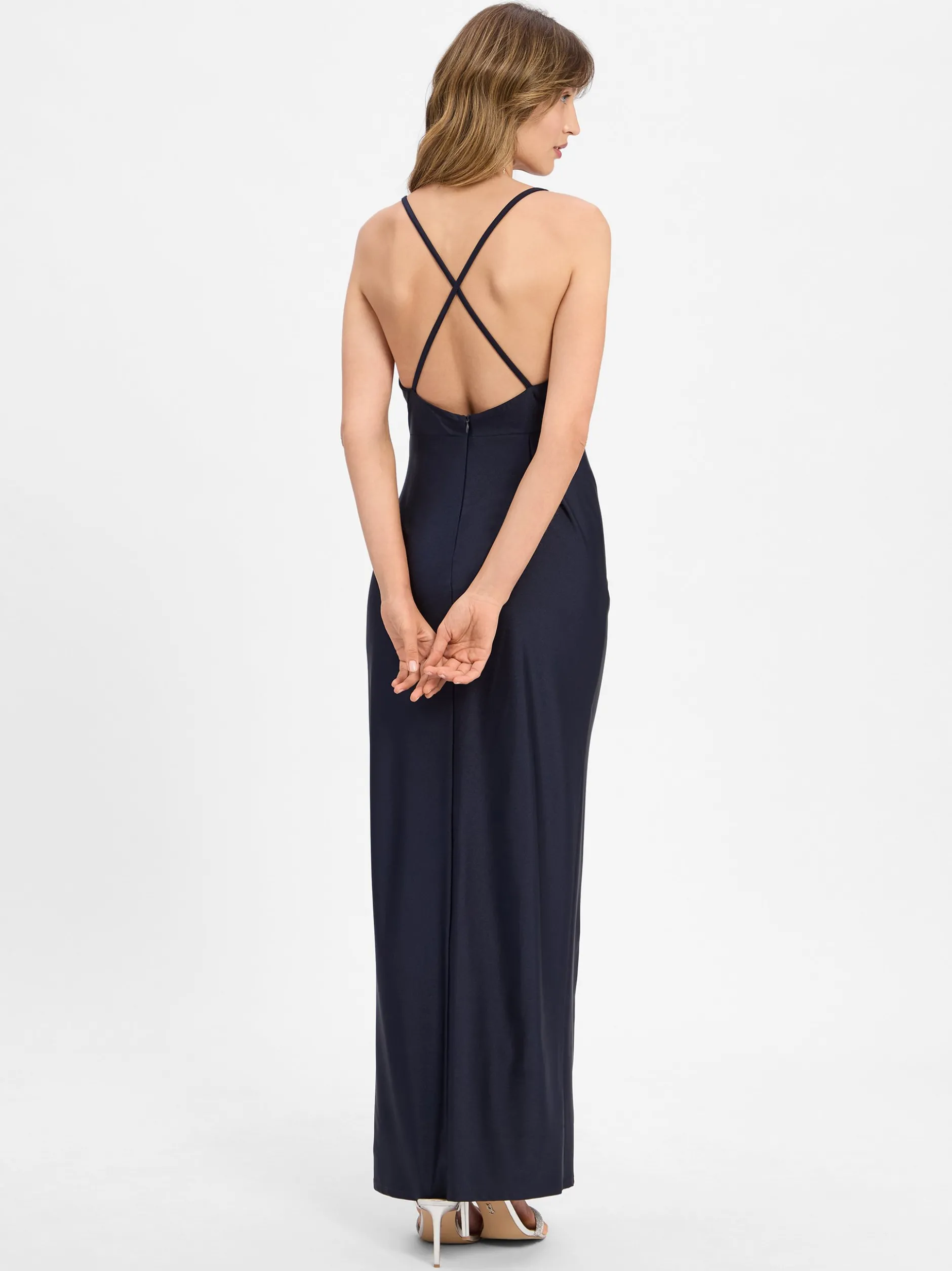 VM Damen Abendkleid - Noos in marine - Ärmel: ohne Arm