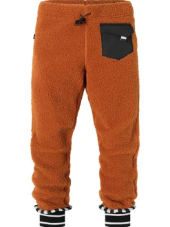 WeeDo Kinder Unisex Teddy-Fleecehose in braun