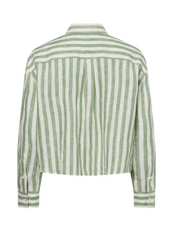 Weekend Max Mara Damen Hemdbluse aus Leinen - Nolana in erbse ecru