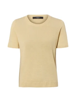 Weekend Max Mara Damen Leinen-T-shirt in vanille