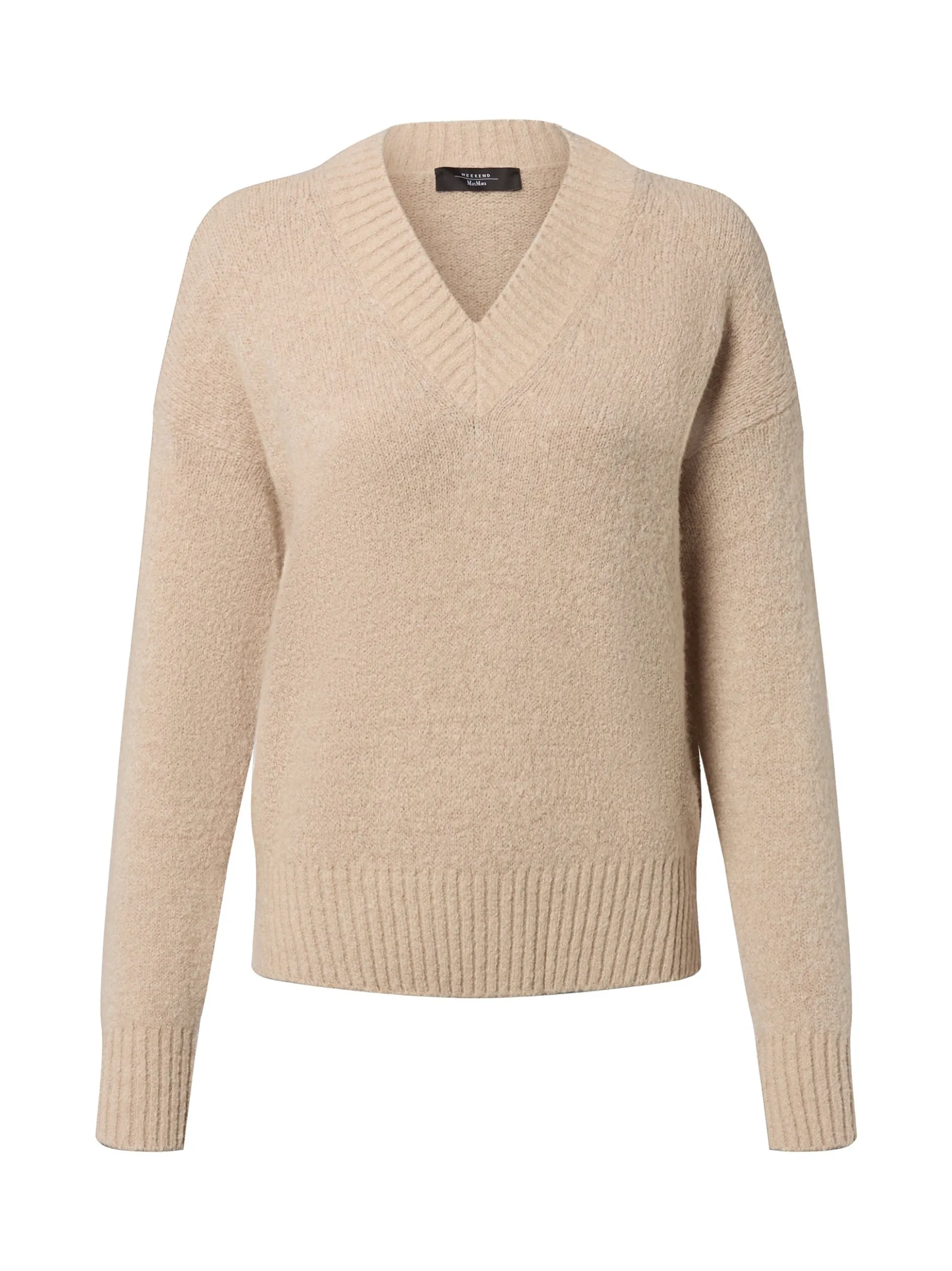 Weekend Max Mara Damen Strickpullover mit Alpaka-Anteil - Visita in sand