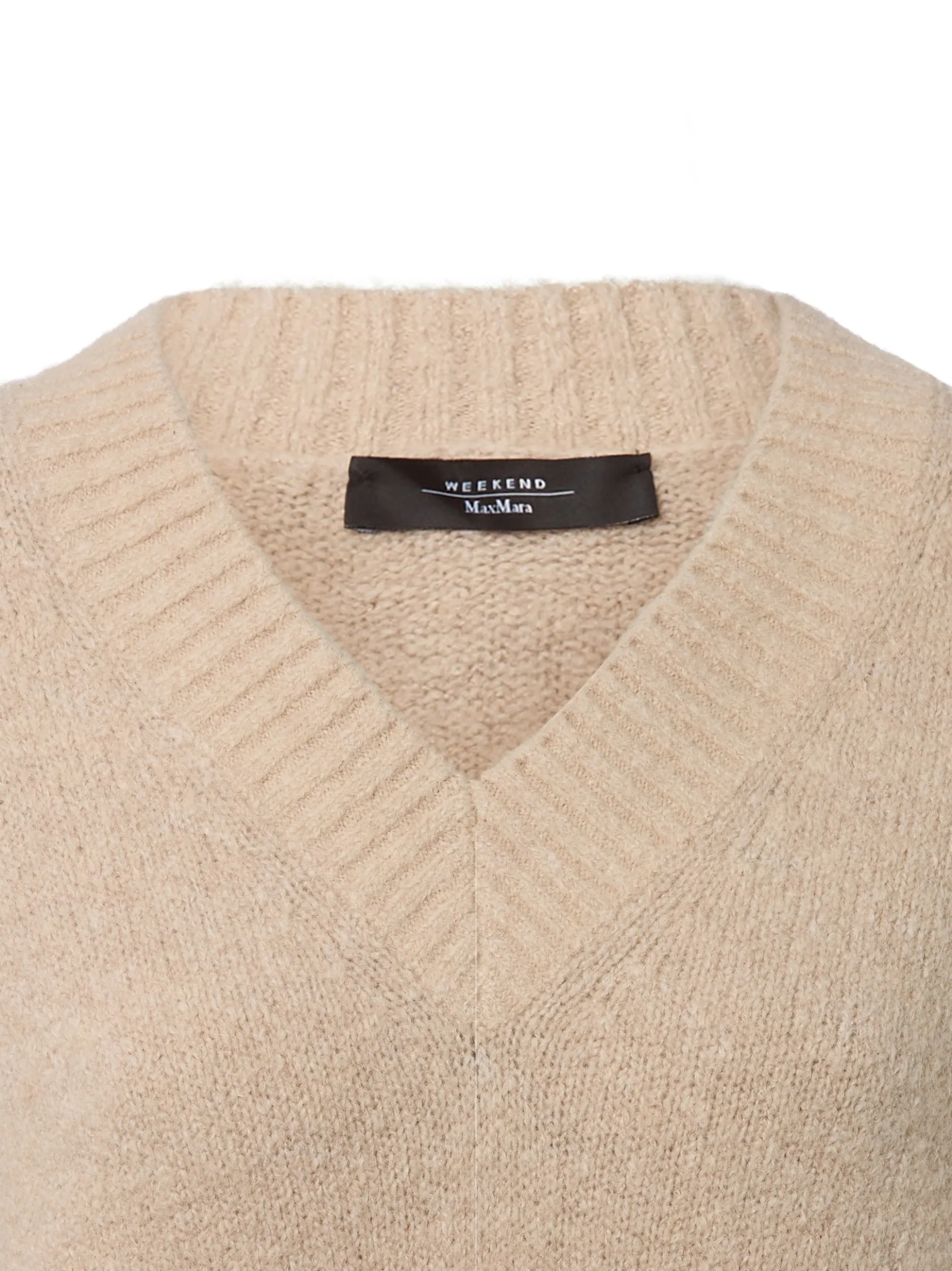 Weekend Max Mara Damen Strickpullover mit Alpaka-Anteil - Visita in sand