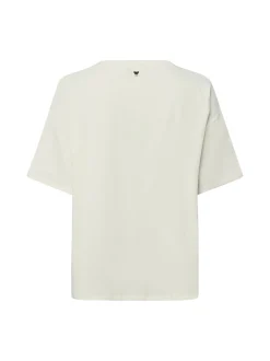 Weekend Max Mara Damen T-Shirt mit Seidenanteil - Pampas in beige schwarz