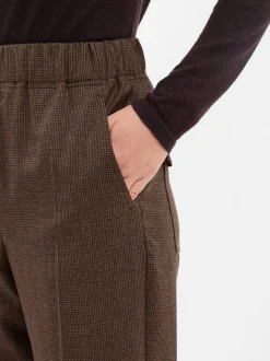 Weekend Max Mara Damen Wollhose - Hateley in mocca schwarz