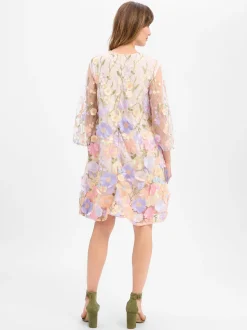 Y.A.S Damen Blumenkleid - YASFlowering in rosa flieder