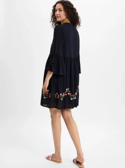 Y.A.S Damen Sommerkleid - YASChella in marine pink