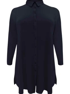YOEK Damen Bluse in blau