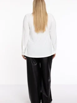 YOEK Damen Bluse in ecru