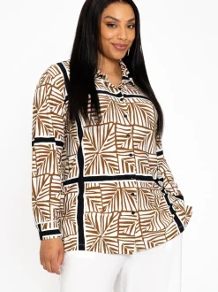 YOEK Damen Bluse in ecru