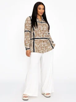 YOEK Damen Bluse in ecru