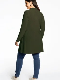 YOEK Damen Bluse in grün