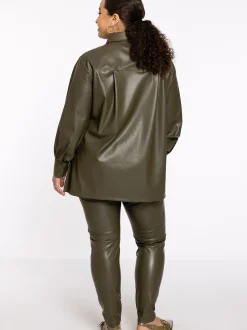 YOEK Damen Bluse in khaki