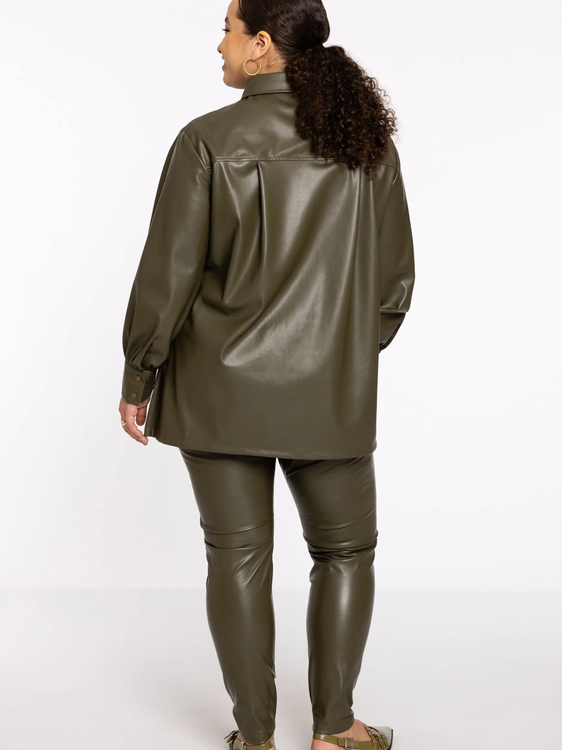 YOEK Damen Bluse in khaki