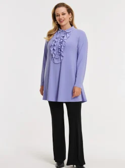 YOEK Damen Bluse in lila