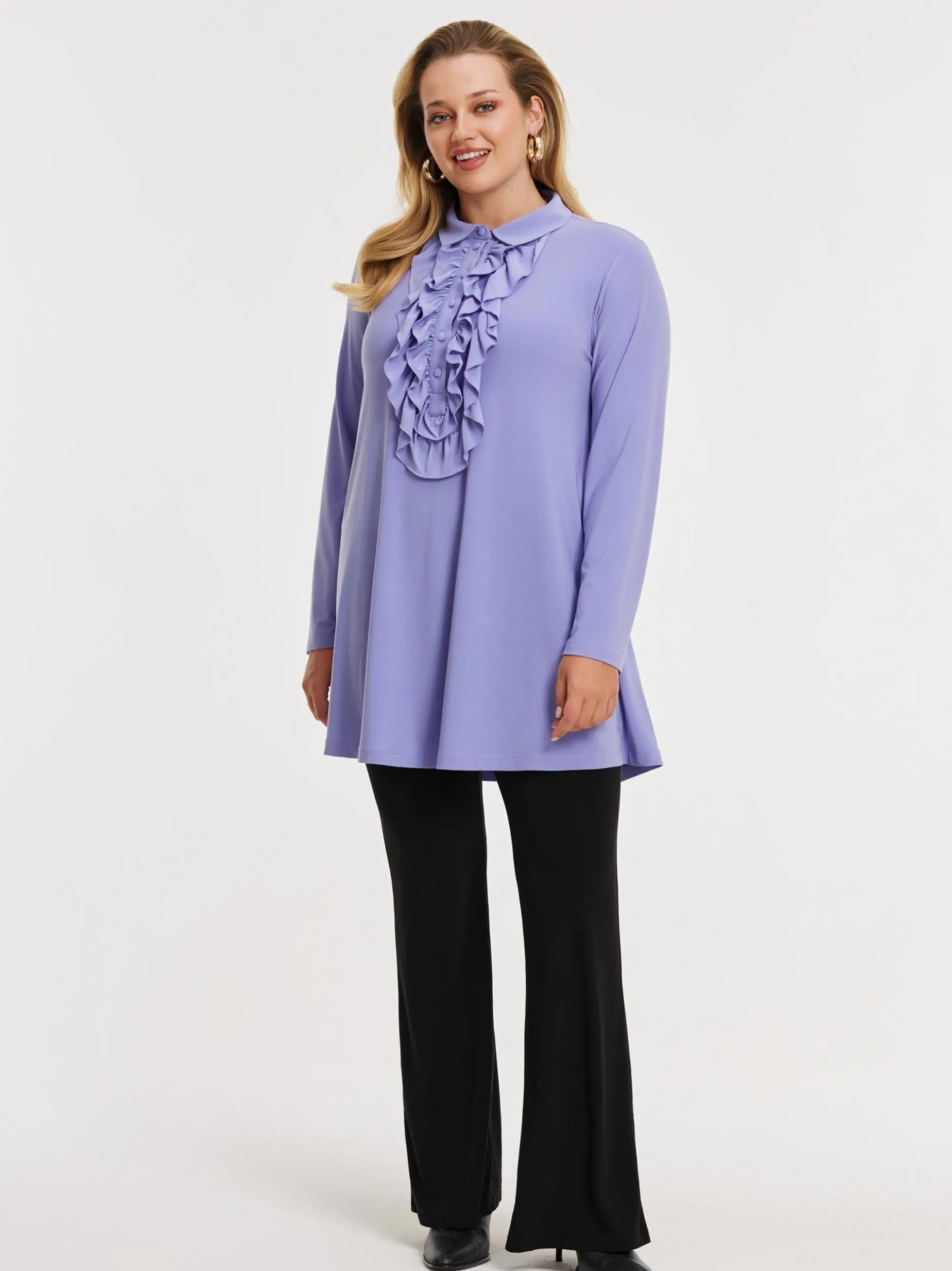 YOEK Damen Bluse in lila