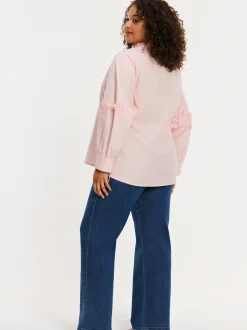 YOEK Damen Bluse in rosa