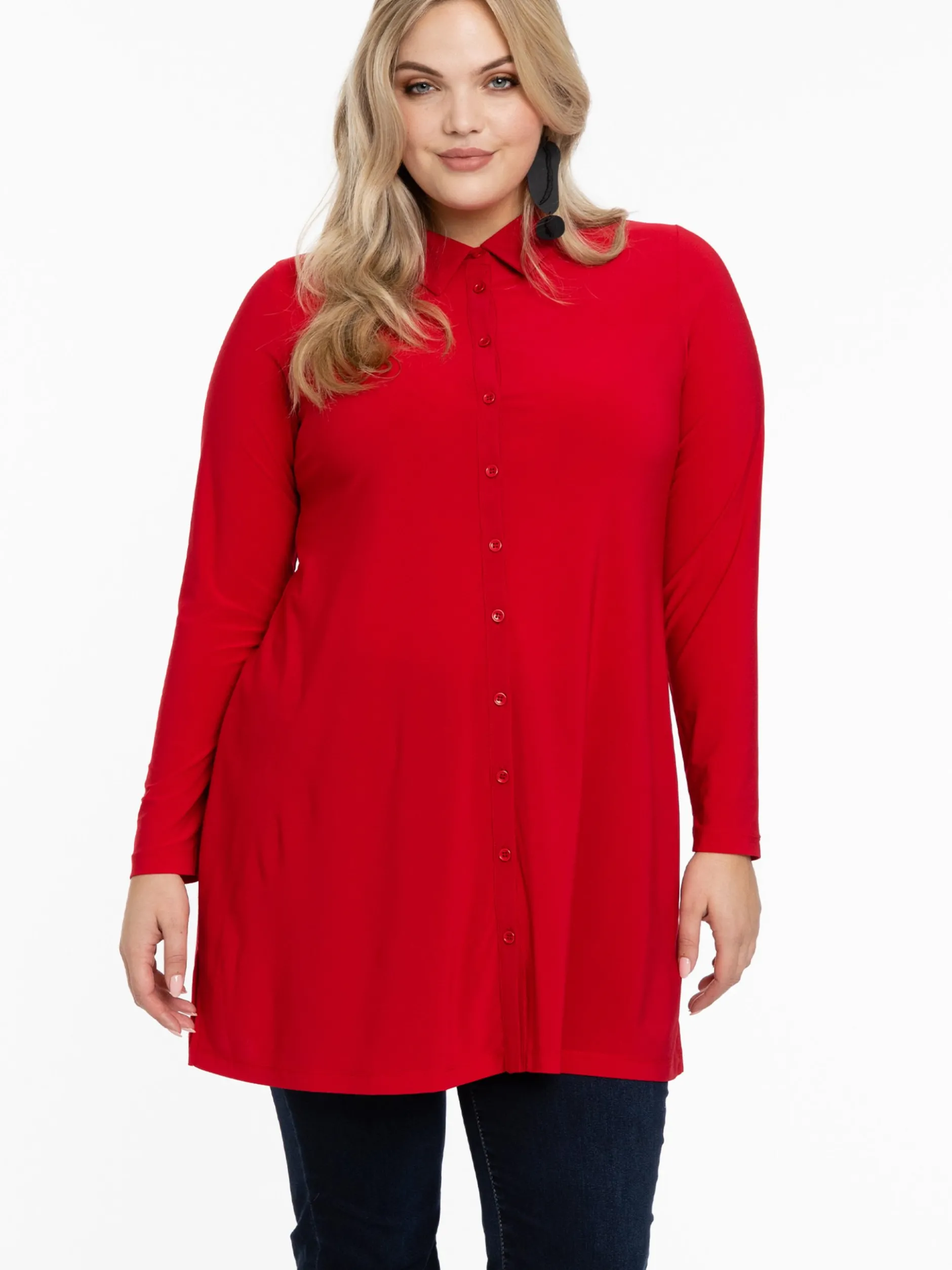 YOEK Damen Bluse in rot
