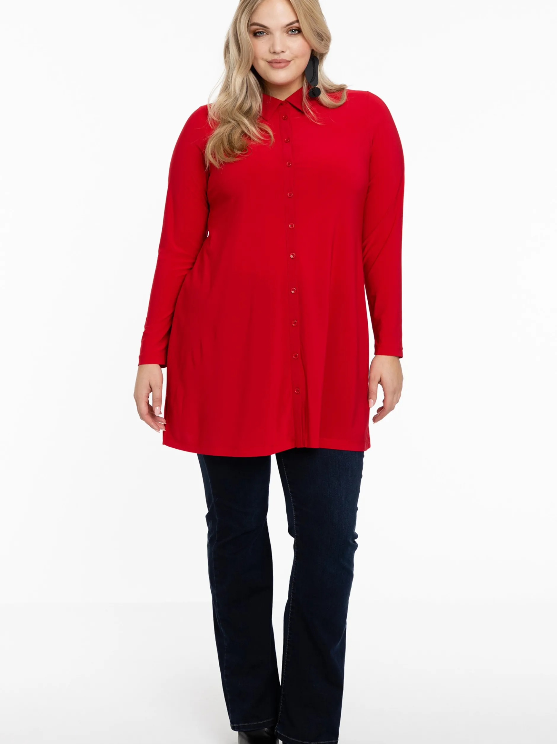 YOEK Damen Bluse in rot