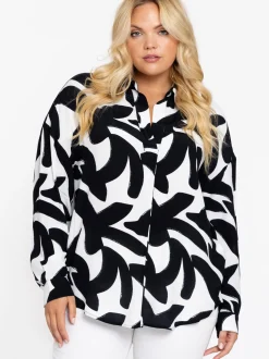 YOEK Damen Bluse in weiß