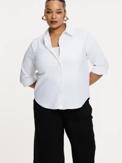YOEK Damen Bluse in weiß
