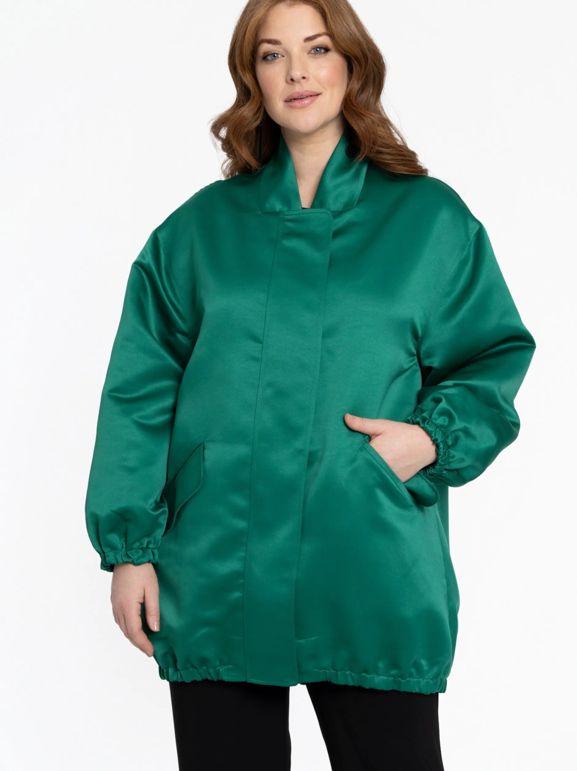 YOEK Damen Bomberjacke in grün