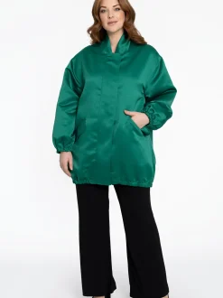 YOEK Damen Bomberjacke in grün