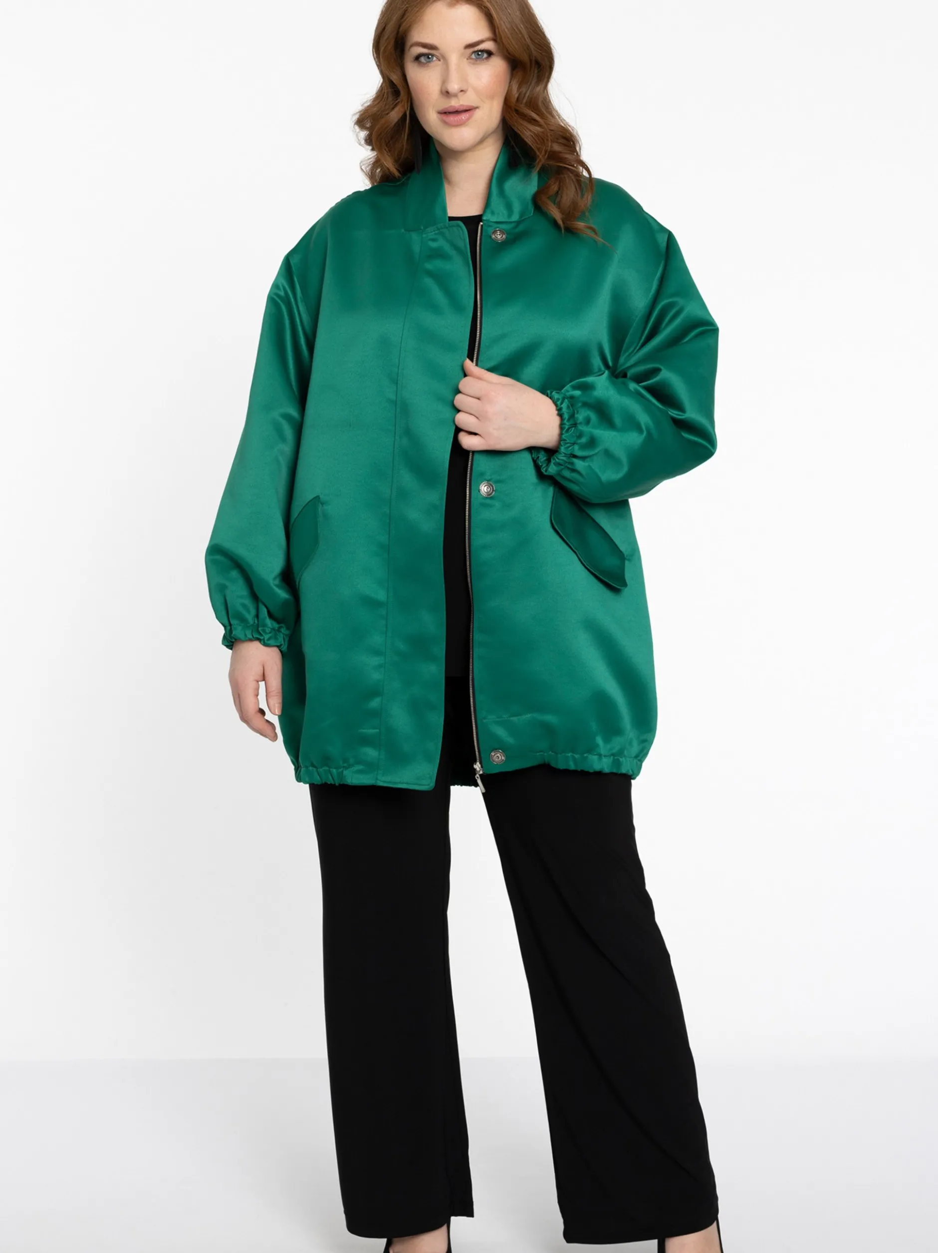 YOEK Damen Bomberjacke in grün
