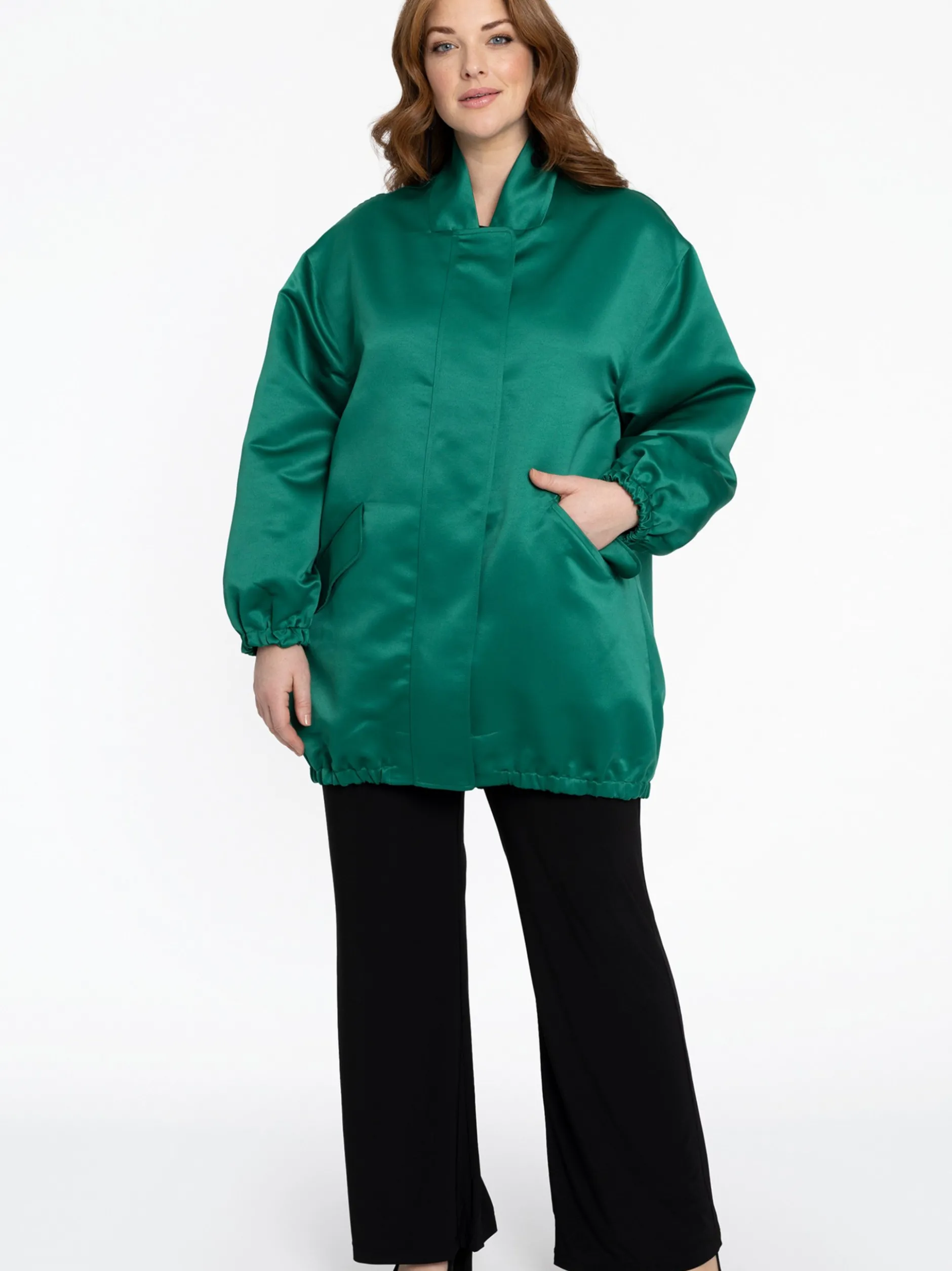 YOEK Damen Bomberjacke in grün