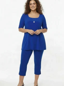 YOEK Damen Culotte in blau