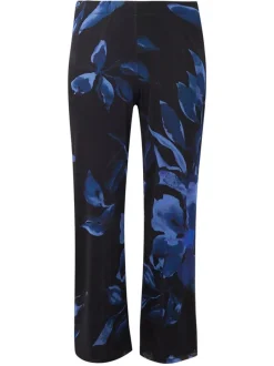 YOEK Damen Hose in blau mehrfarbig