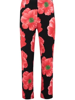 YOEK Damen Hose in rot mehrfarbig