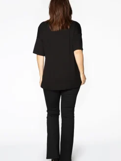 YOEK Damen Jeans in schwarz