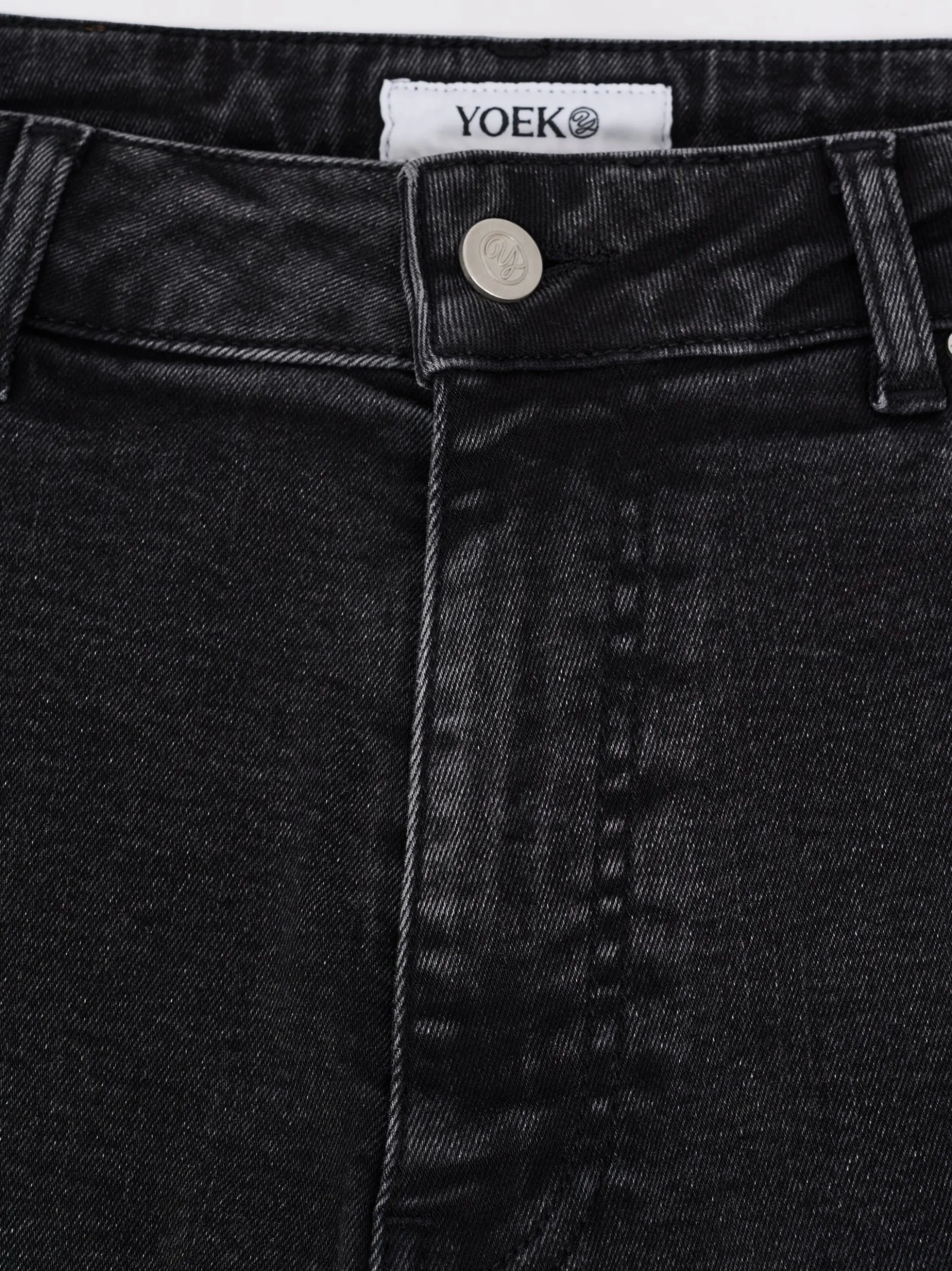 YOEK Damen Jeans in schwarz