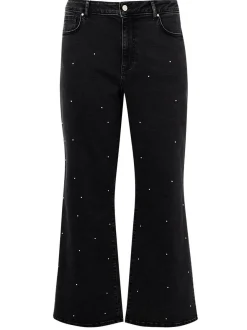 YOEK Damen Jeans in schwarz