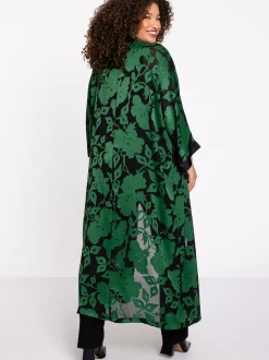 YOEK Damen Kimono in grün