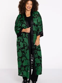 YOEK Damen Kimono in grün