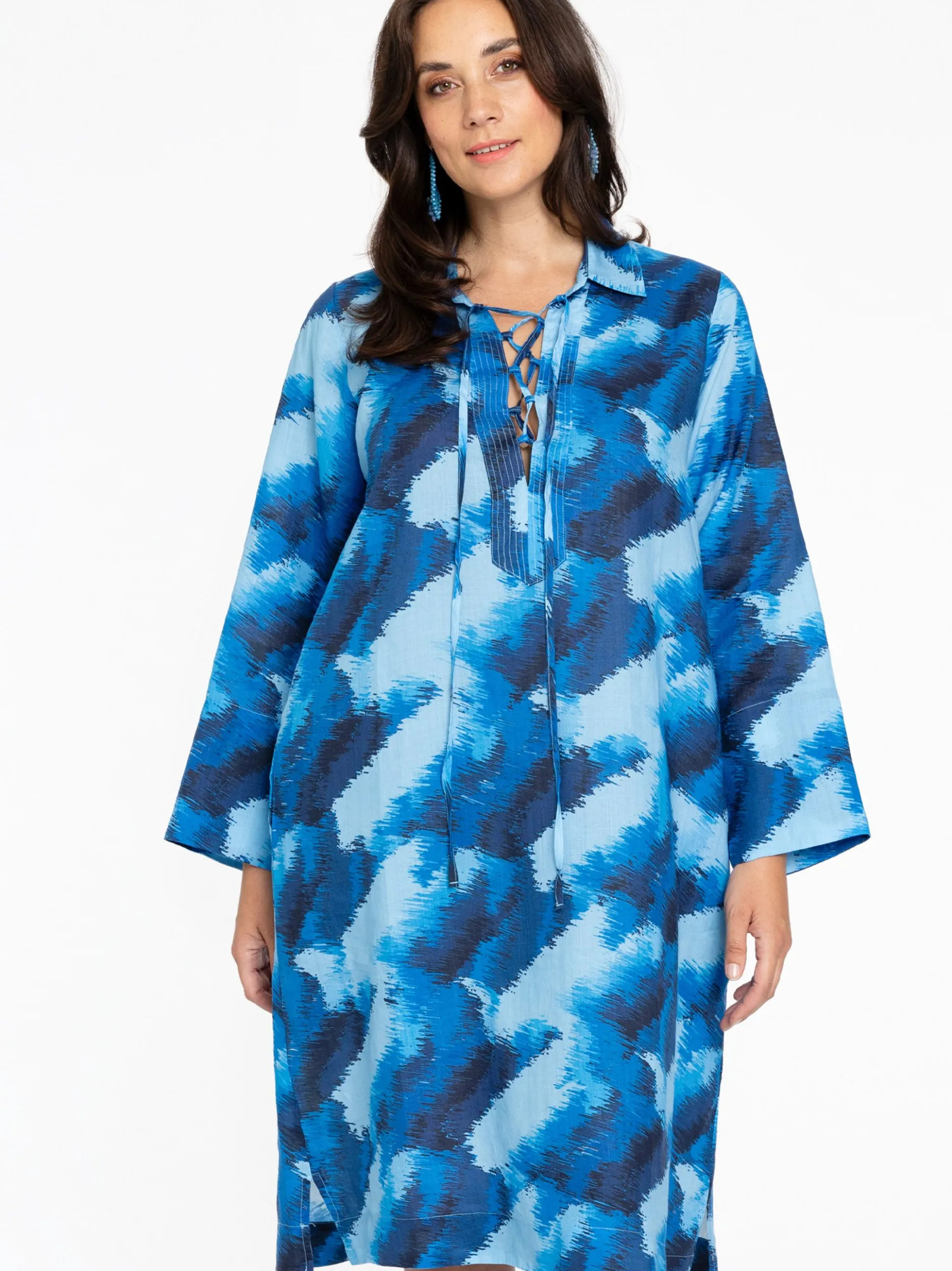 YOEK Damen Kleid in blau