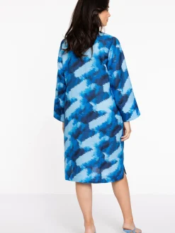 YOEK Damen Kleid in blau