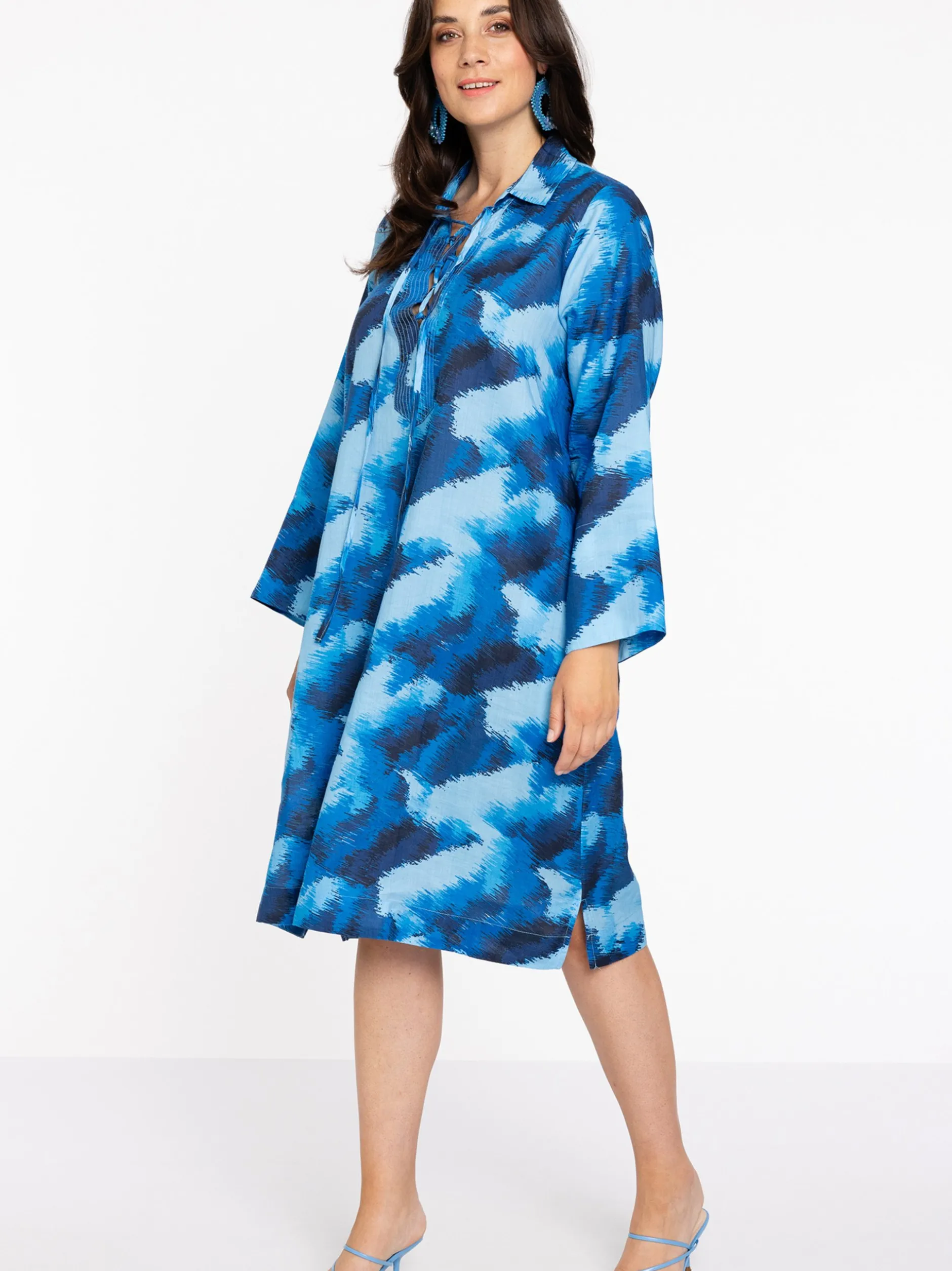 YOEK Damen Kleid in blau