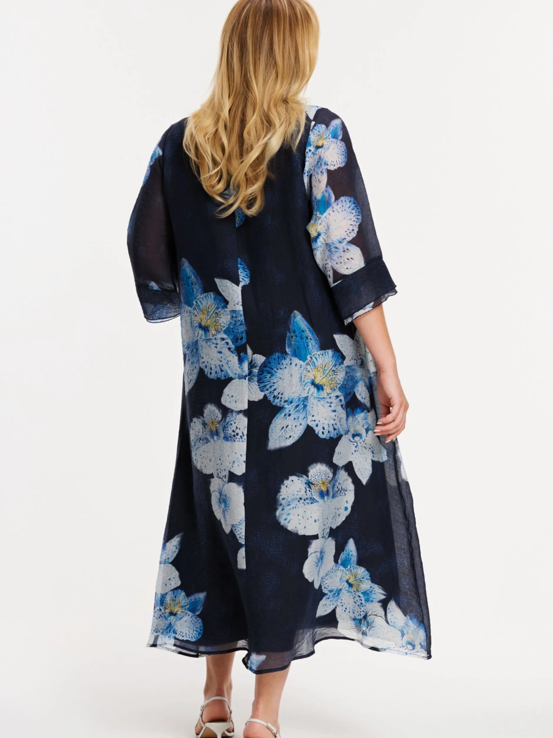 YOEK Damen Kleid in blau