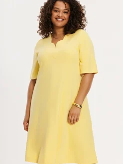 YOEK Damen Kleid in gelb