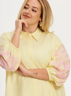 YOEK Damen Kleid in gelb