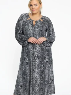 YOEK Damen Kleid in grau