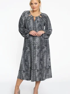 YOEK Damen Kleid in grau