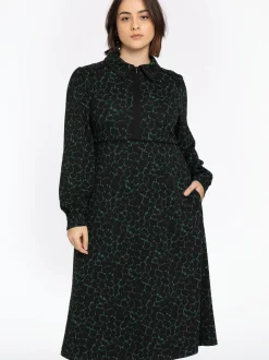YOEK Damen Kleid in grün
