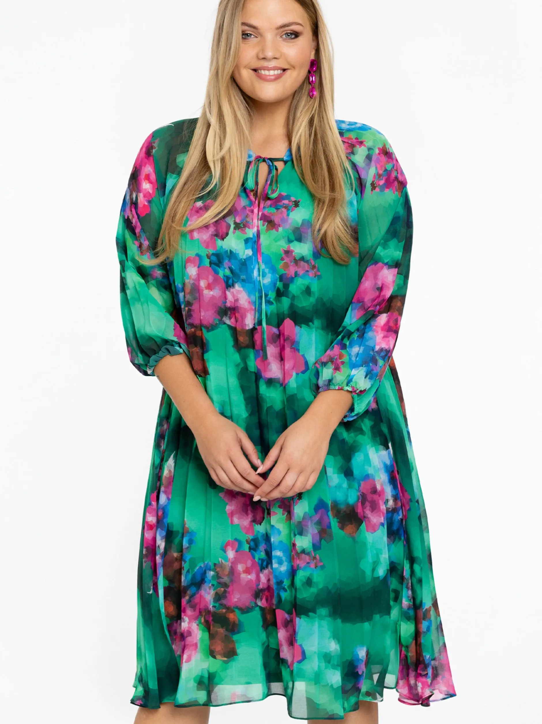 YOEK Damen Kleid in grün